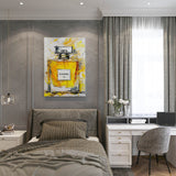 canvas schilderij golden essence slaapkamer