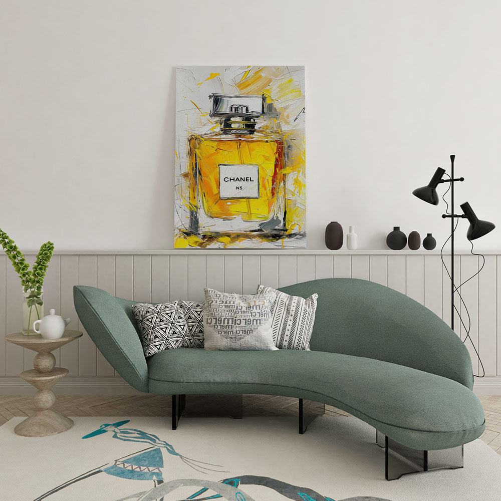canvas schilderij golden essence wachtruimte 1
