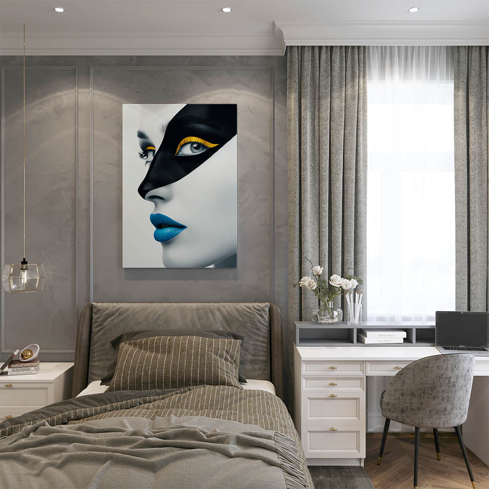 canvas schilderij golden gaze slaapkamer