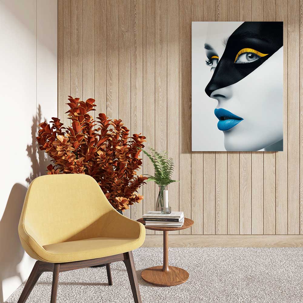 canvas schilderij golden gaze
