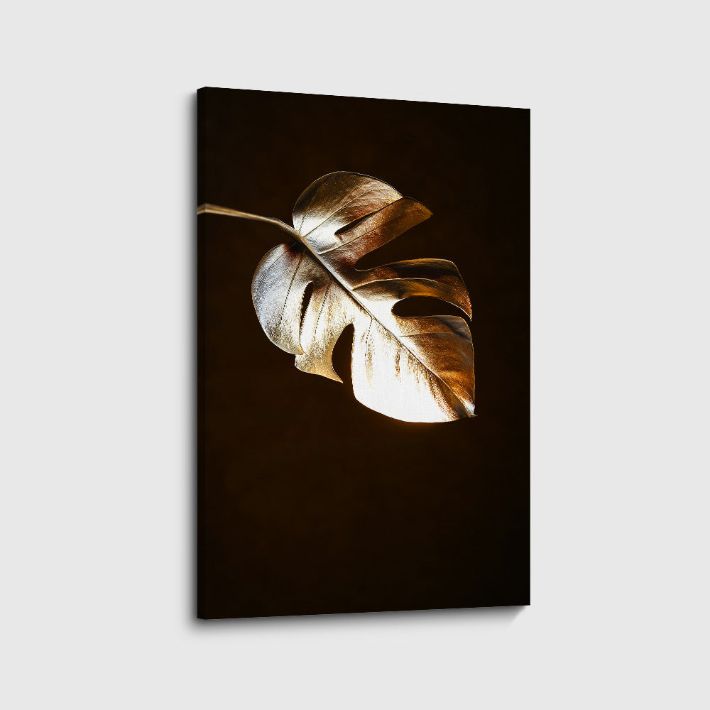 canvas schilderij golden leave voorkant