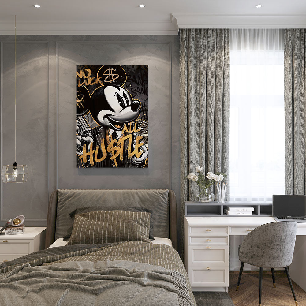 canvas schilderij hustle mouse slaapkamer