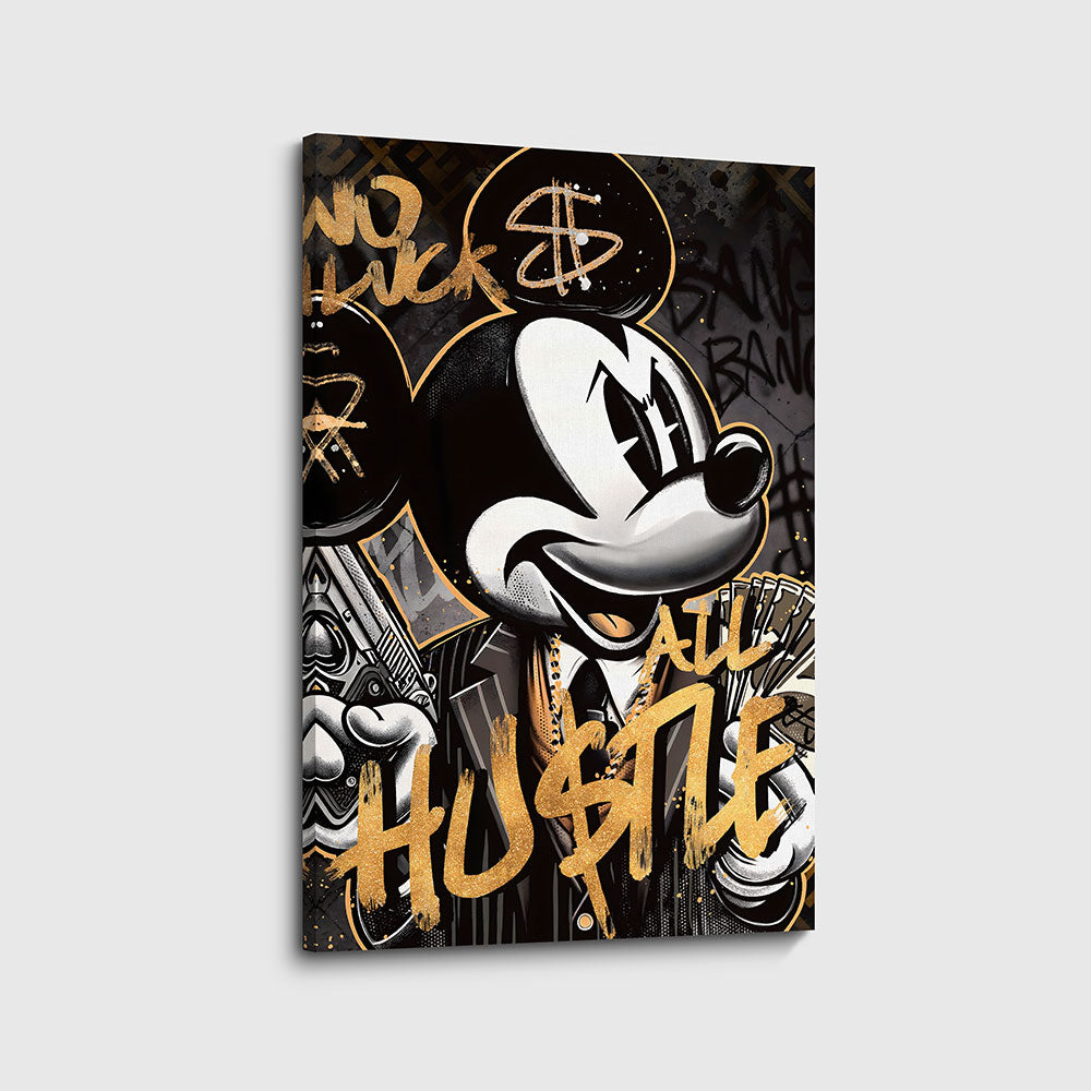 canvas schilderij hustle mouse