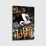 canvas schilderij hustle mouse