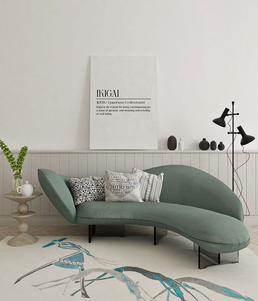 canvas schilderij ikigai wachtruimte