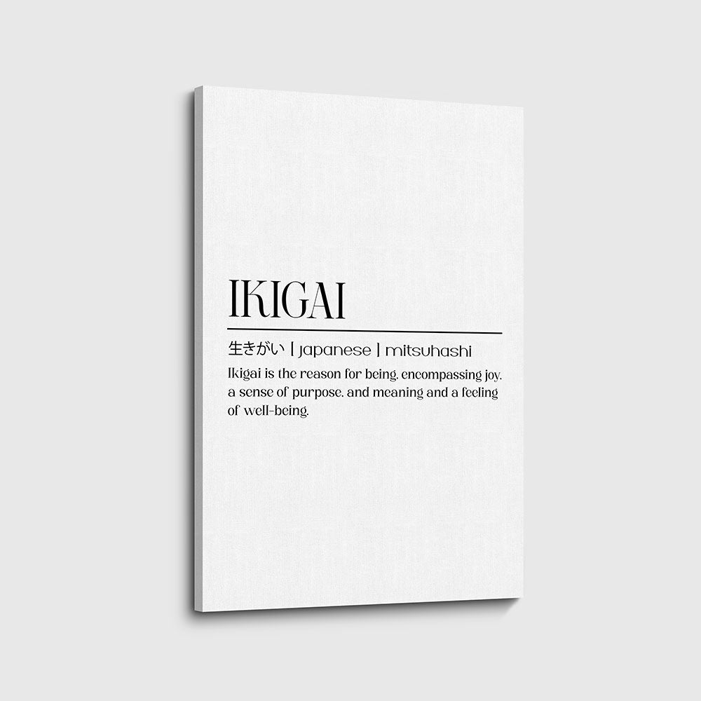 canvas schilderij ikigai