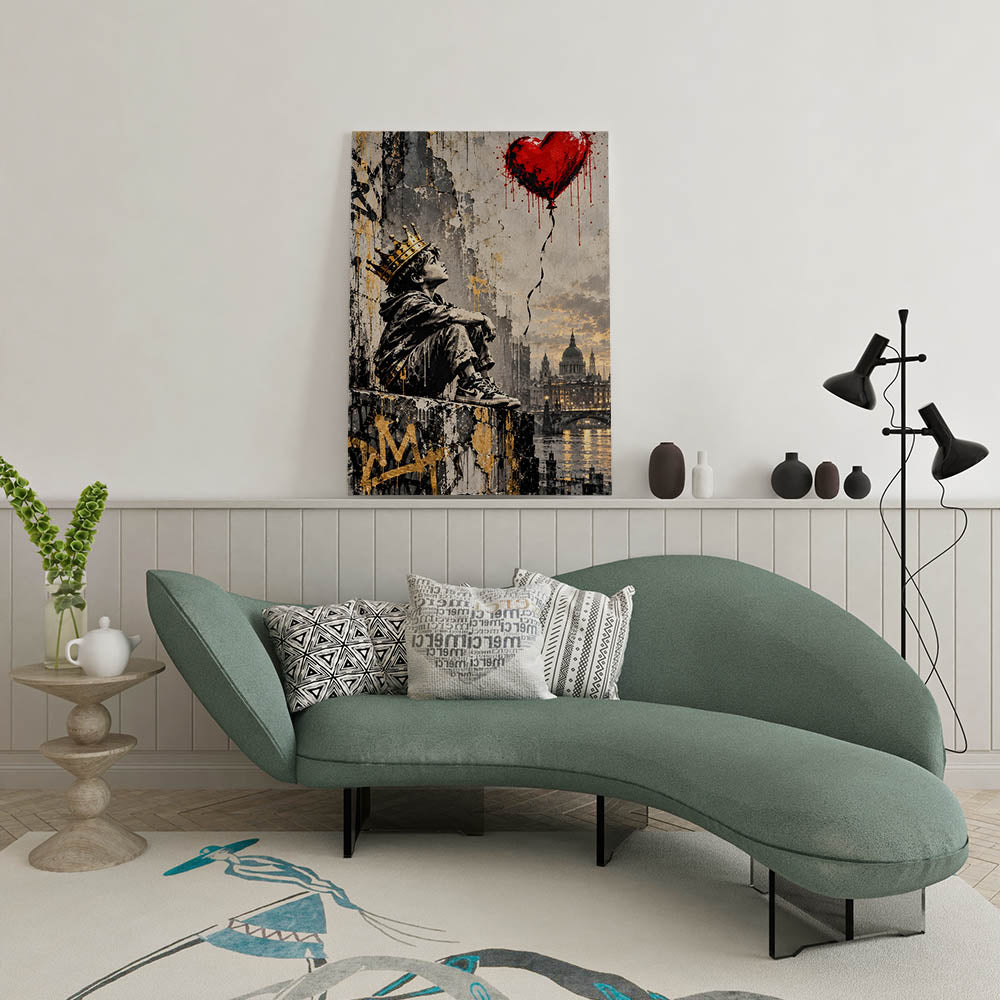canvas schilderij jonge koning wachtruimte 1