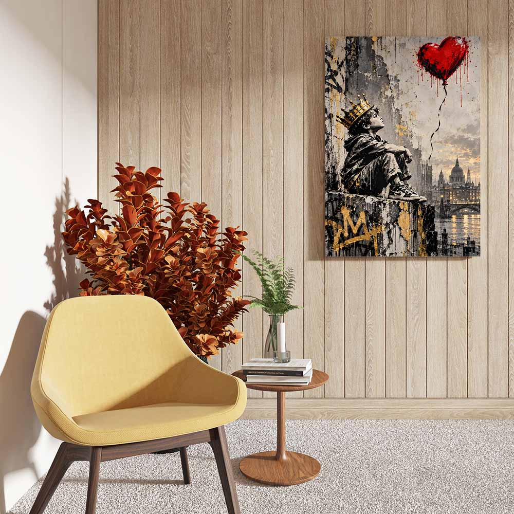 canvas schilderij jonge koning