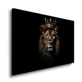 canvas schilderij koning leeuw