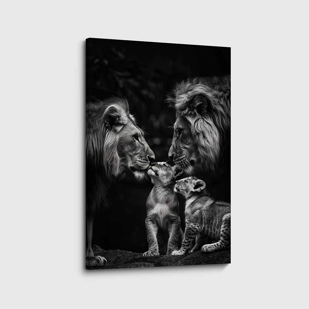 canvas schilderij koninklijke knuffel