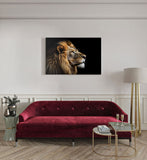 canvas schilderij leeuw kamer
