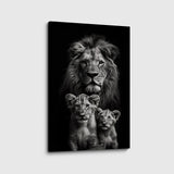 canvas schilderij leeuw vaderliefde
