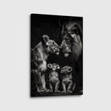 canvas schilderij leeuwenband