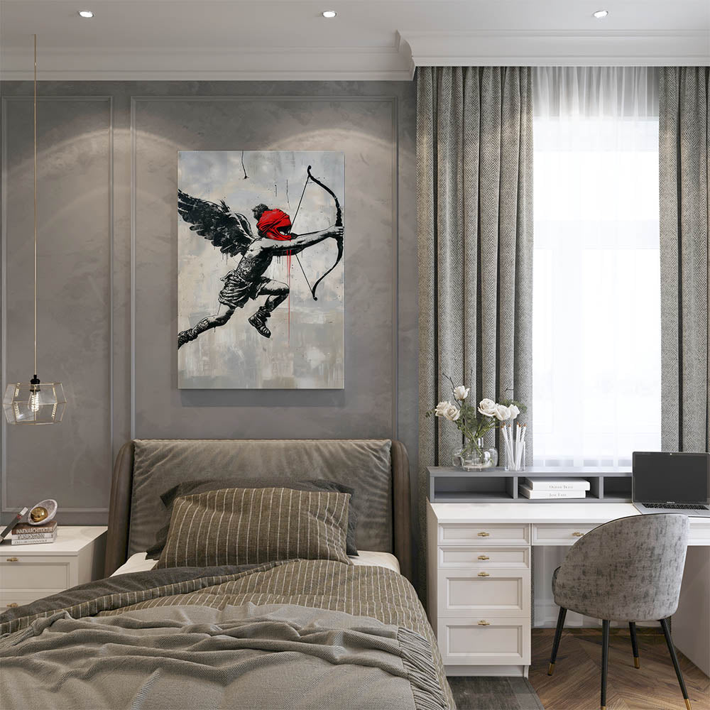 canvas schilderij love archer slaapkamer