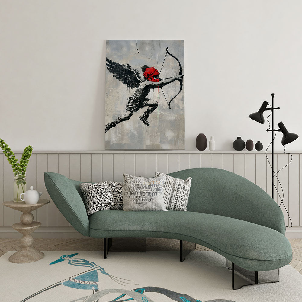 canvas schilderij love archer wachtruimte 1