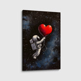 canvas schilderij love beyond earth voorkant