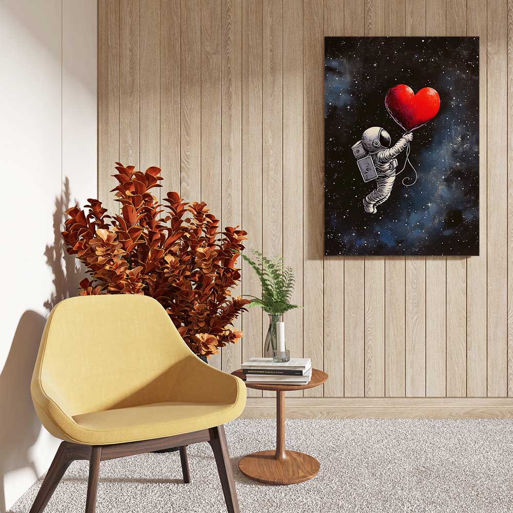 canvas schilderij love beyond earth