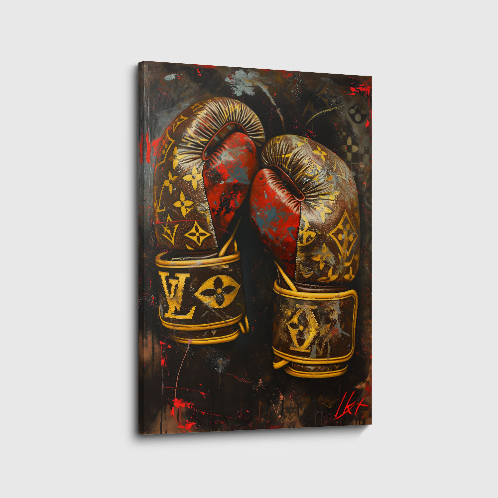 canvas schilderij luxury fight voorkant