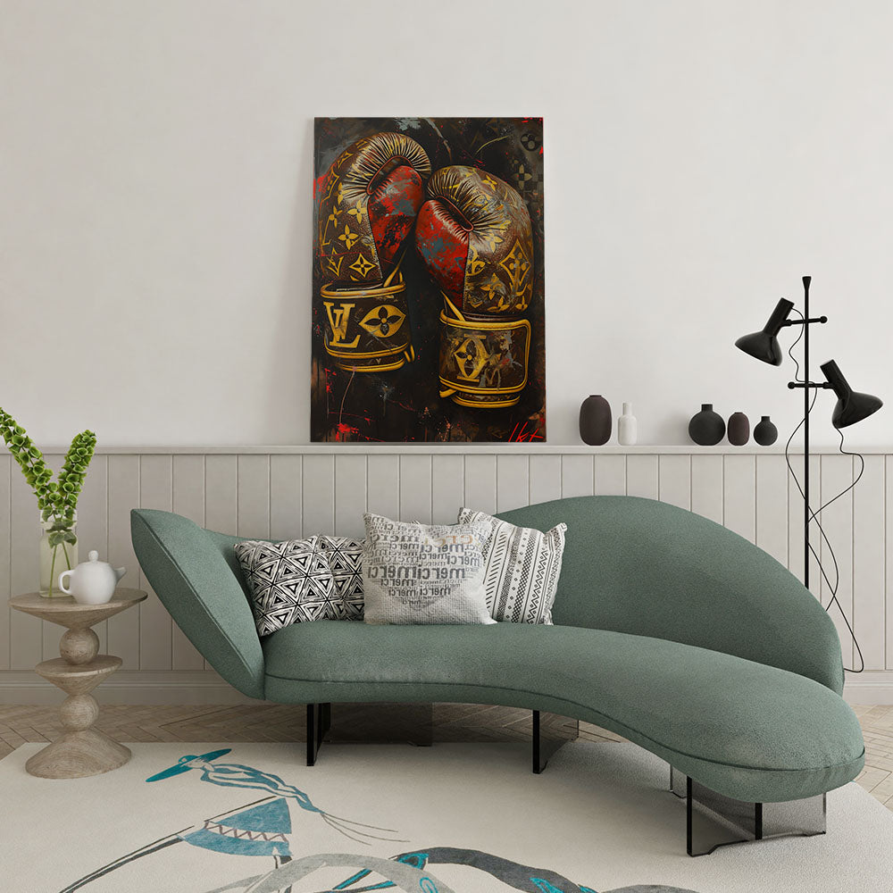 canvas schilderij luxury fight wachtruimte 1