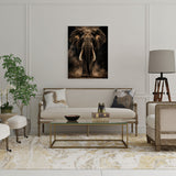 canvas schilderij majestic elephant wachtruimte 2