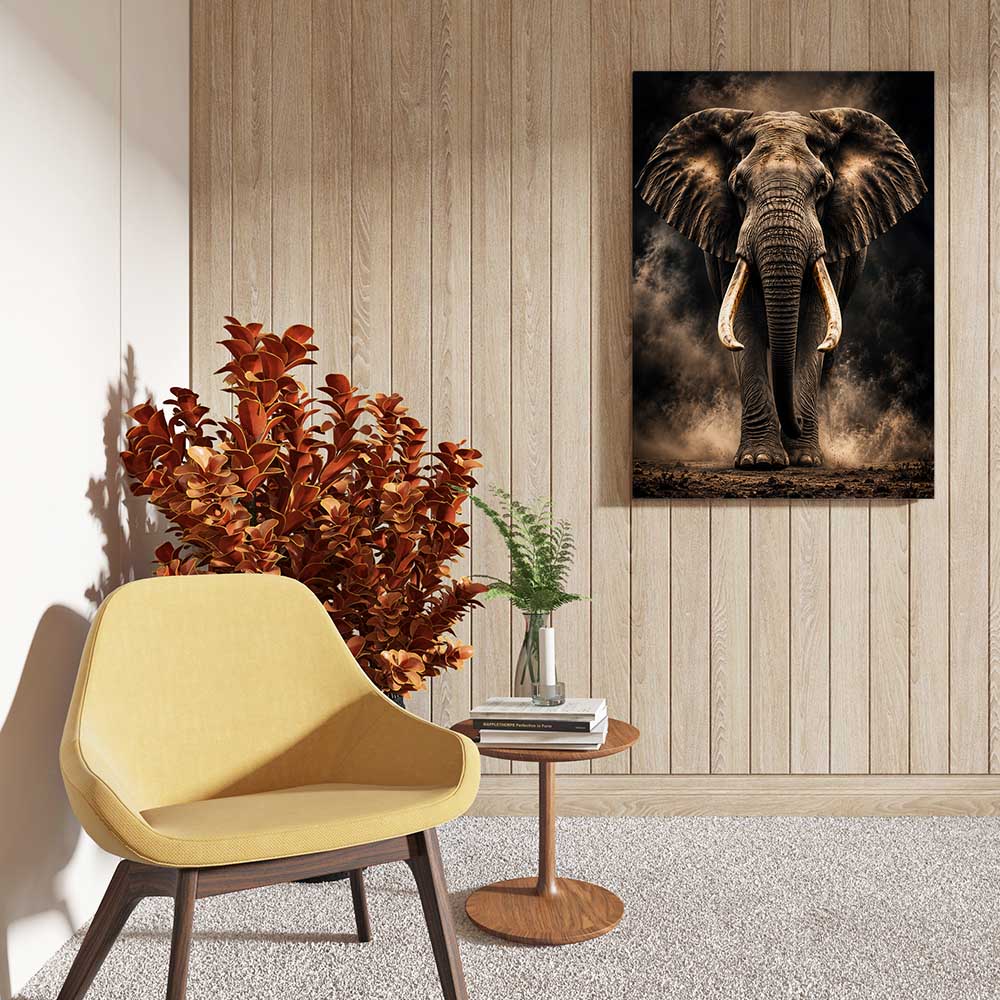 canvas schilderij majestic elephant