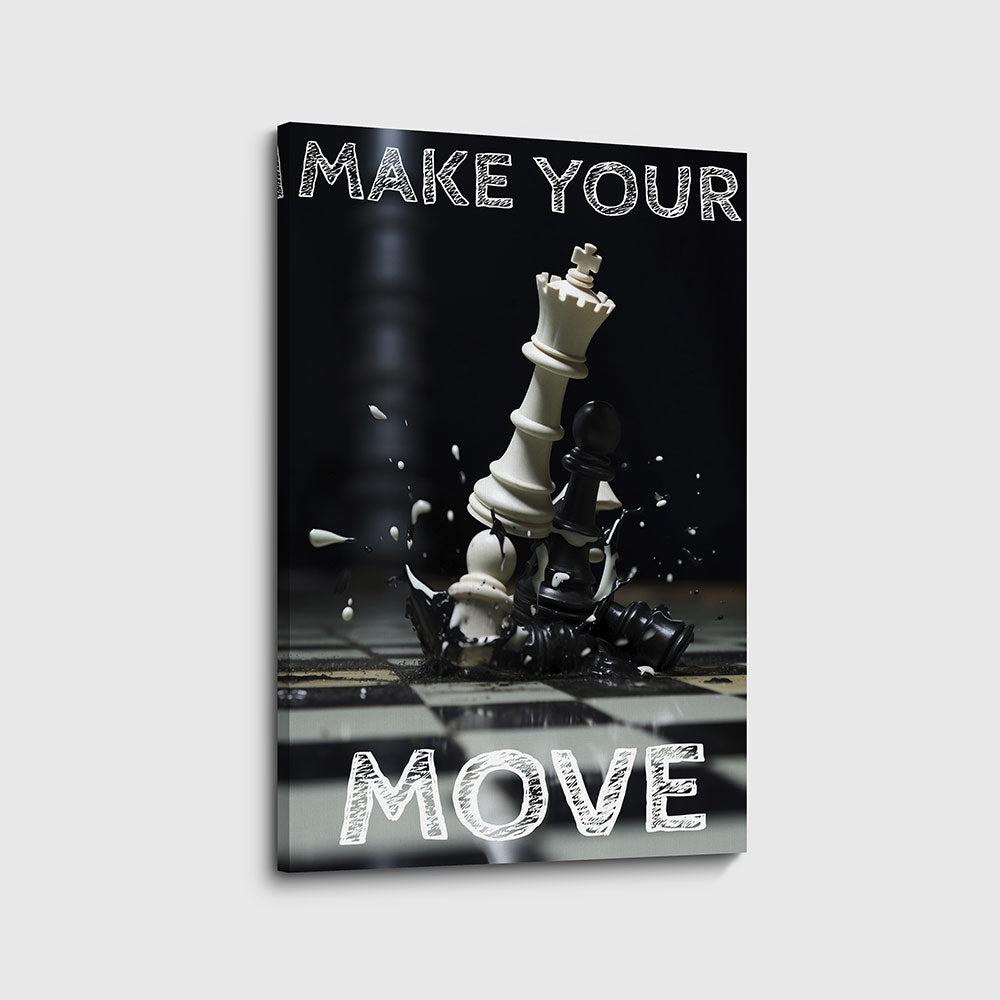 canvas schilderij make your move