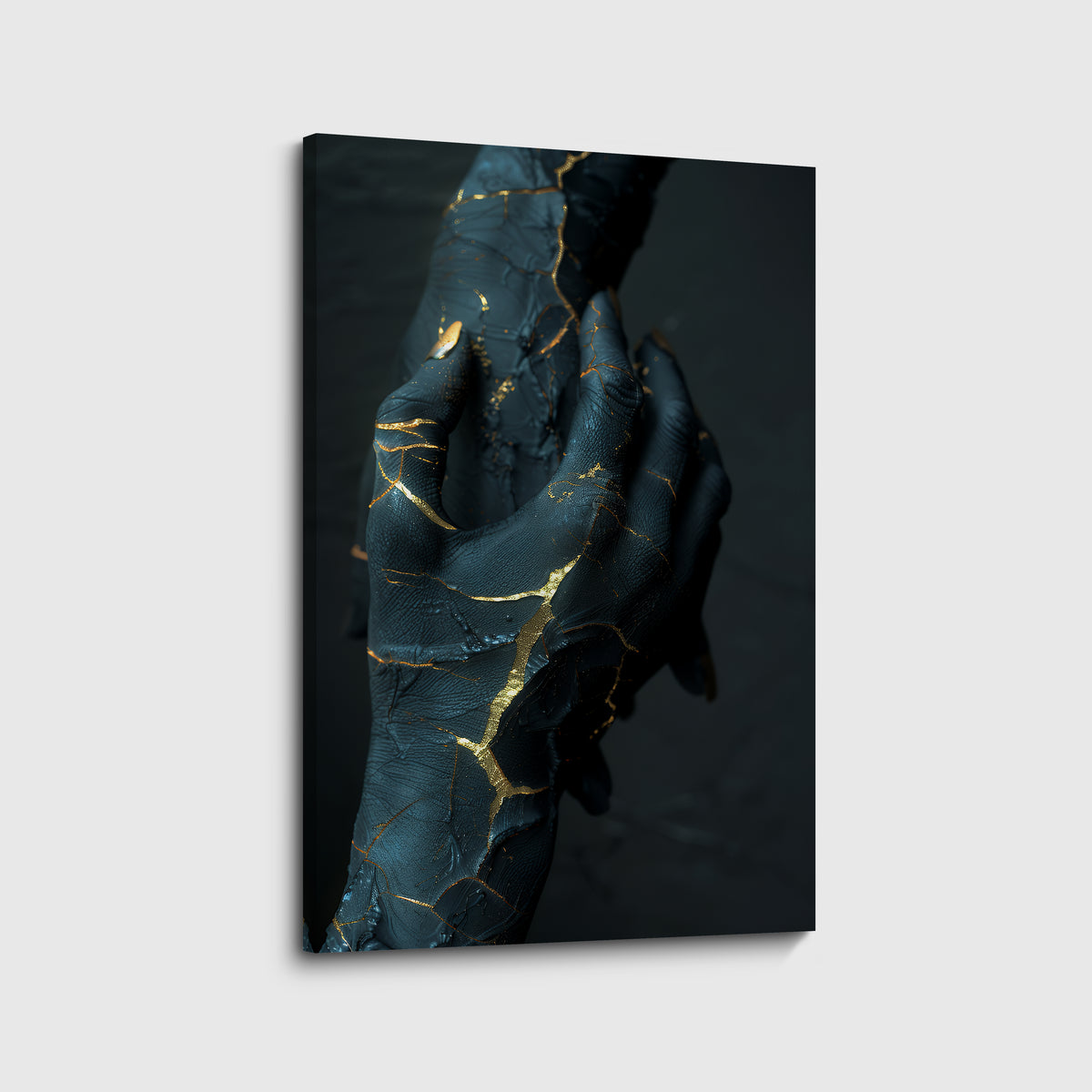 canvas schilderij marble hands