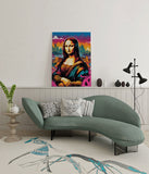 canvas schilderij mona graffiti wachtruimte