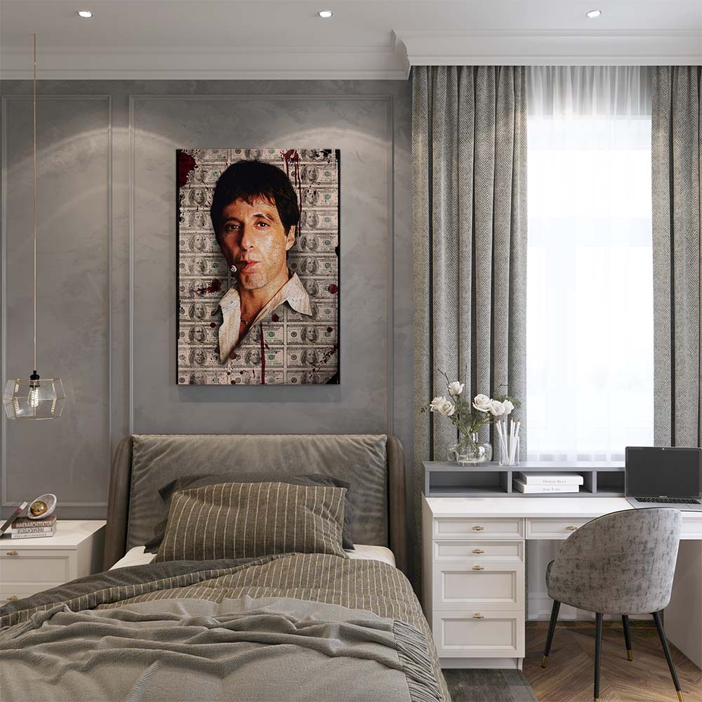 canvas schilderij money empire slaapkamer
