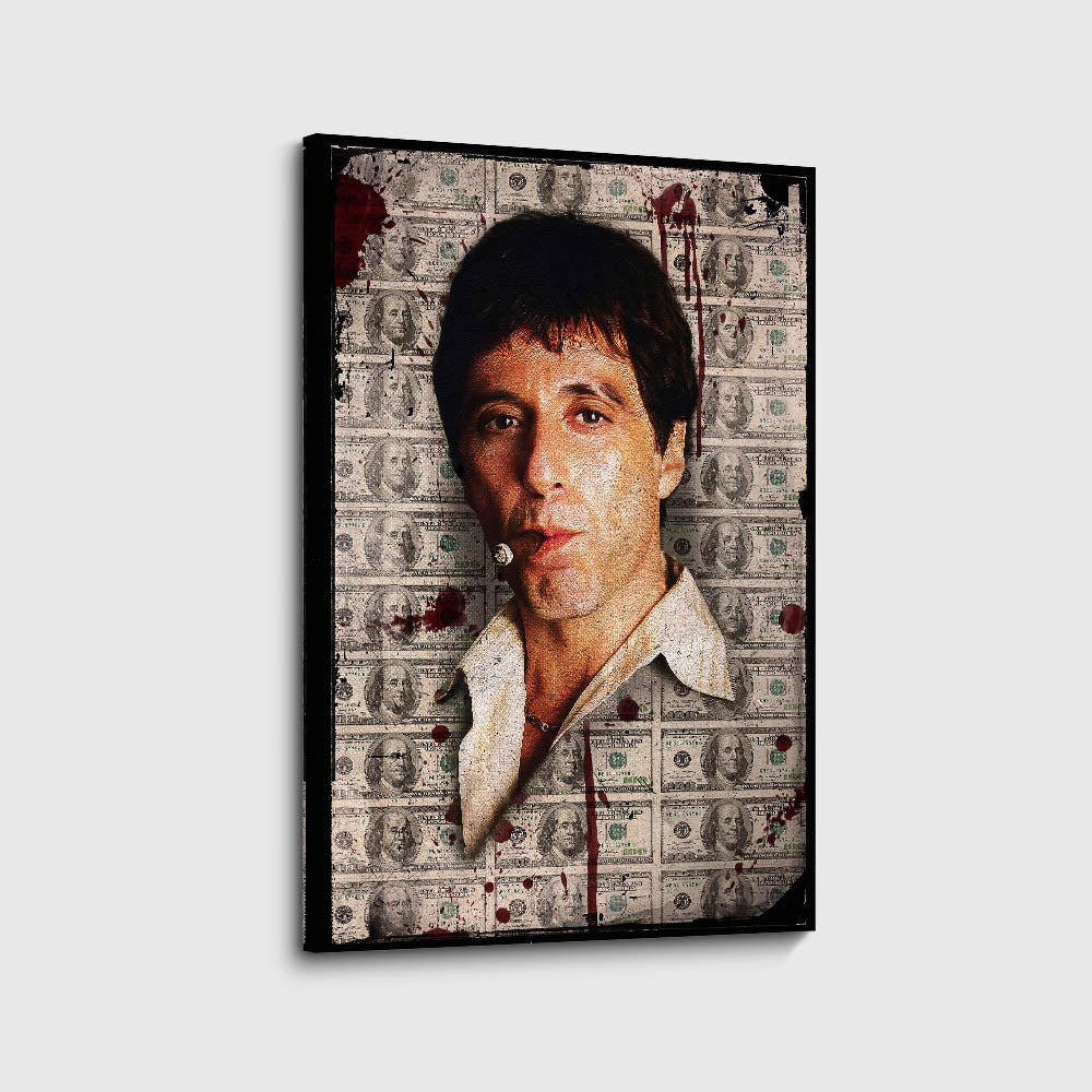 canvas schilderij money empire voorkant