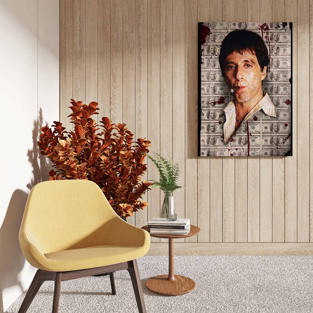 canvas schilderij money empire zijkant