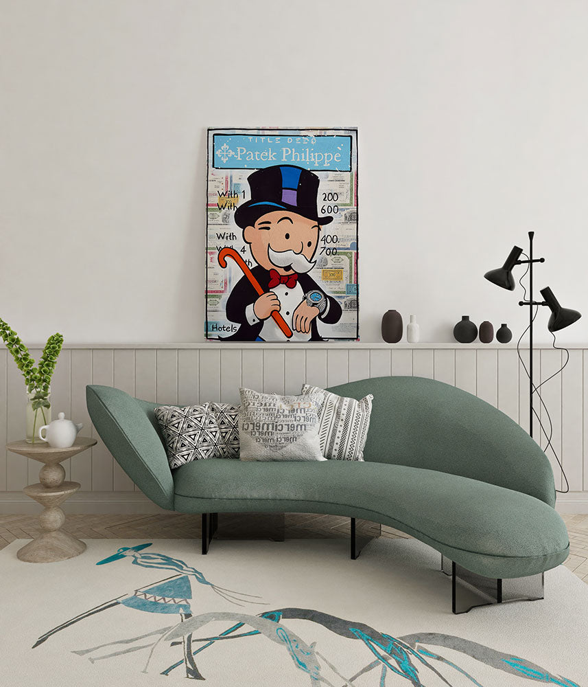 canvas schilderij mono patek wachtruimte