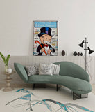 canvas schilderij mono patek wachtruimte