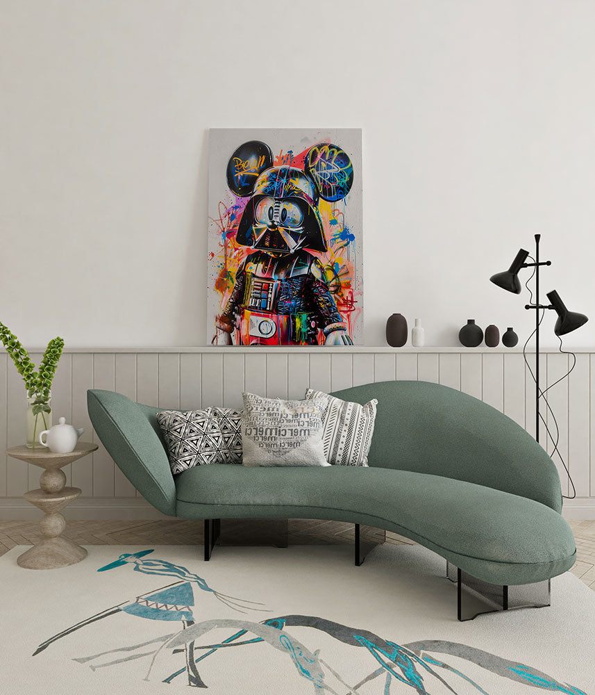 canvas schilderij muisvader wachtruimte