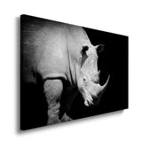 canvas schilderij neushoorn