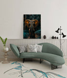 canvas schilderij olifant in het woud wachtruimte