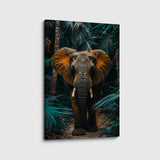 canvas schilderij olifant in het woud