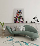 canvas schilderij paint wars wachtruimte