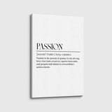 canvas schilderij passion wit zwart