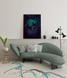 canvas schilderij planten bladeren wachtruimte