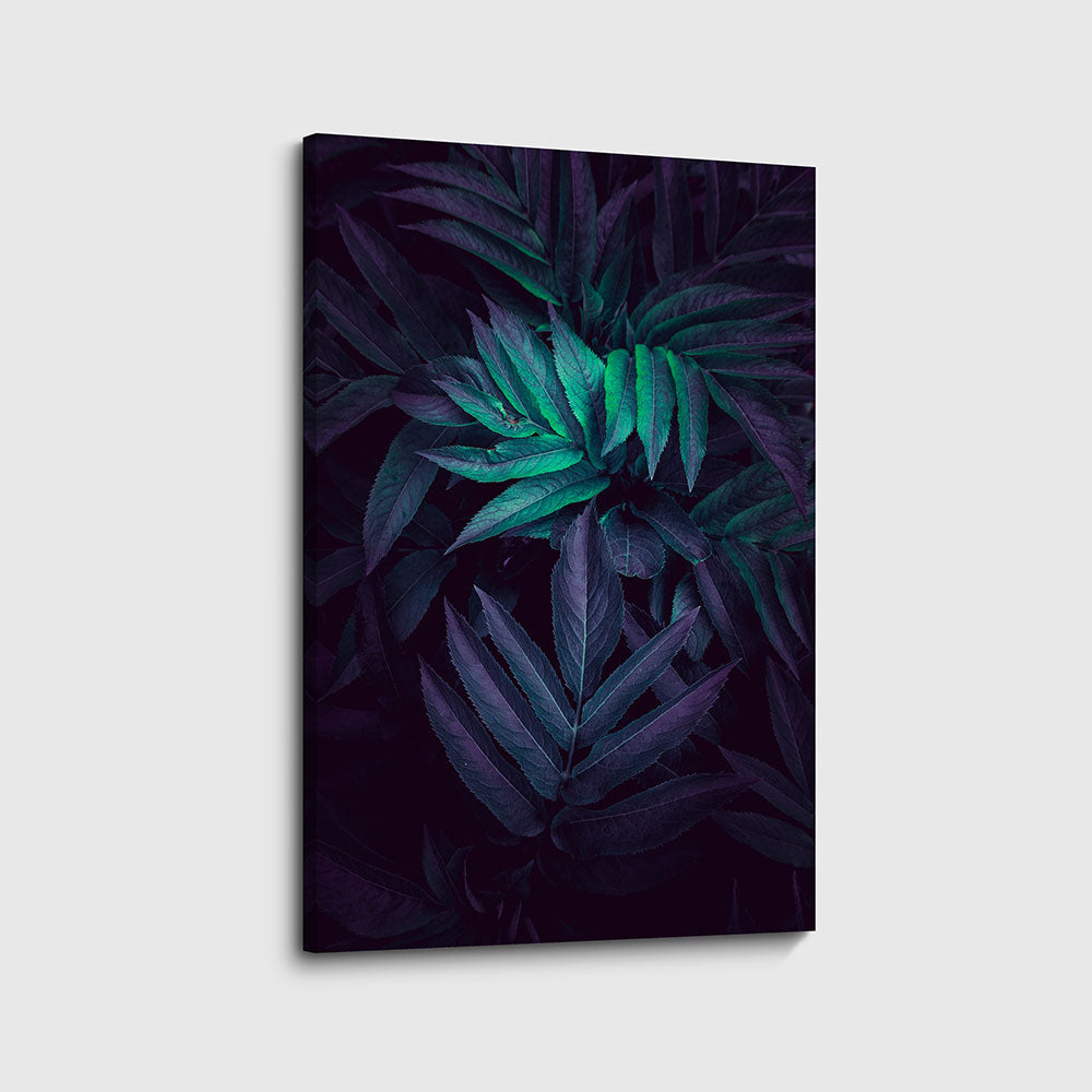 canvas schilderij planten bladeren