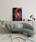 canvas schilderij portaal naar het universum wachtruimte