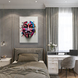 canvas schilderij rebel mask slaapkamer