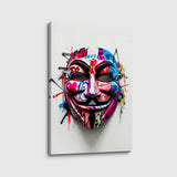 canvas schilderij rebel mask voorkant