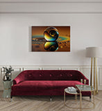 canvas schilderij reflecterend water kamer
