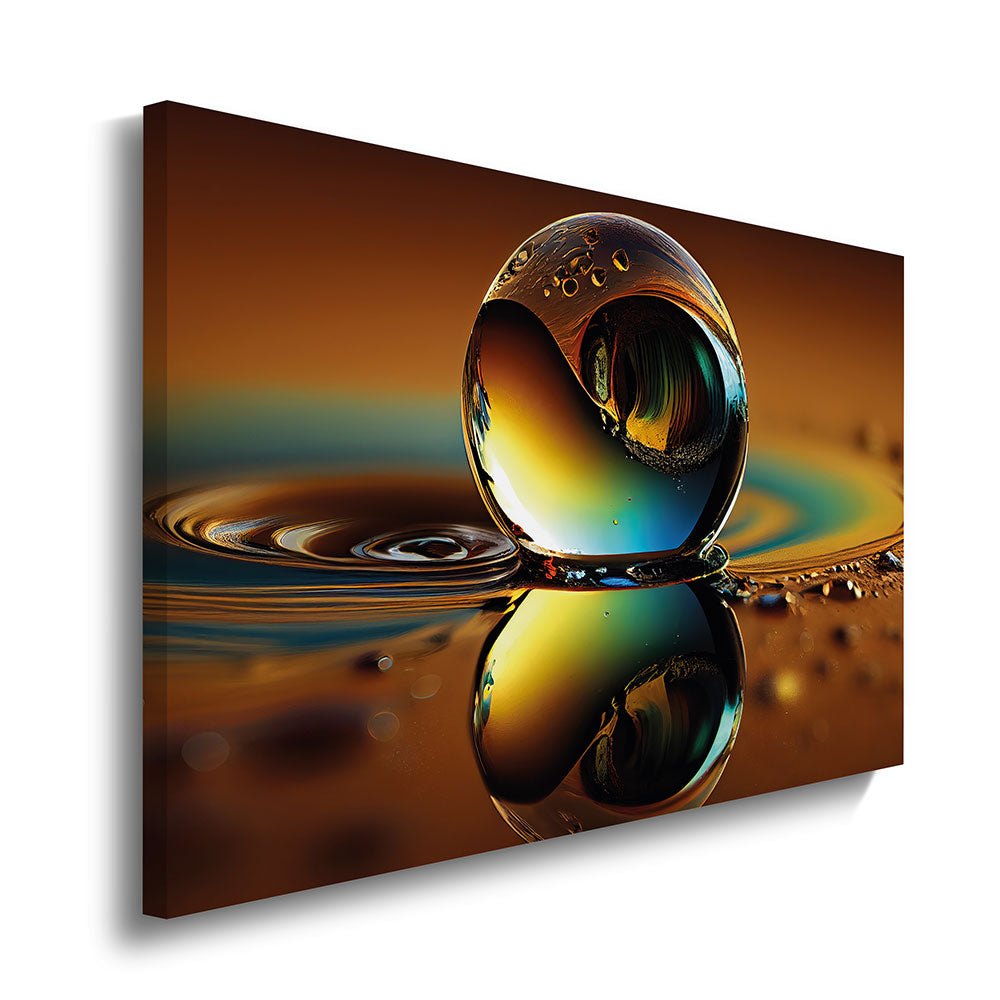 canvas schilderij reflecterend water