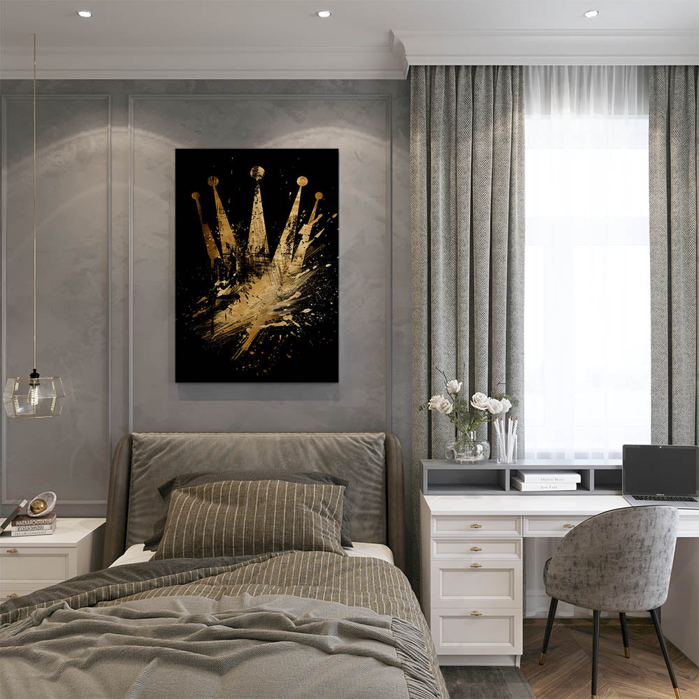 canvas schilderij royal splash slaapkamer