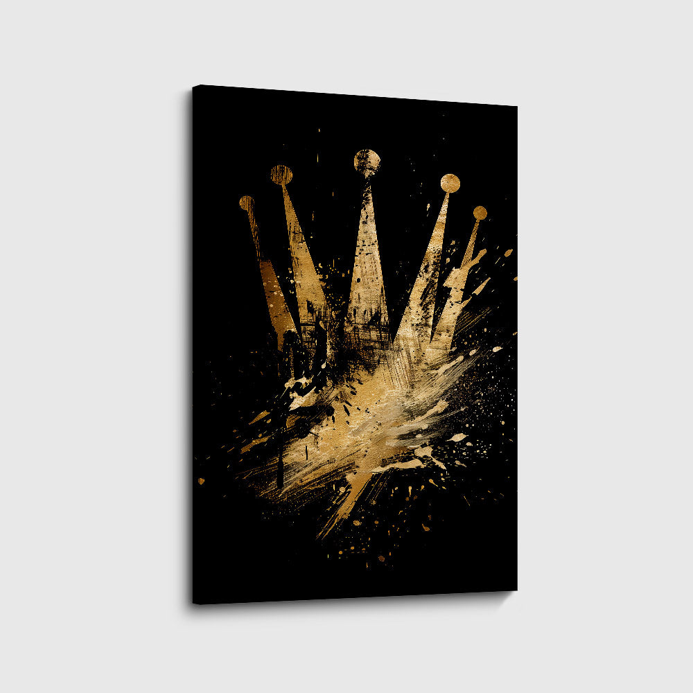 canvas schilderij royal splash voorkant