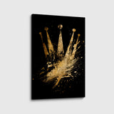 canvas schilderij royal splash voorkant