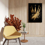 canvas schilderij royal splash zijkant